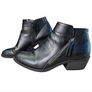 Arizona Jean Co Black Ankle Boots Zipper Memory Foam Women's Size 7 EUC